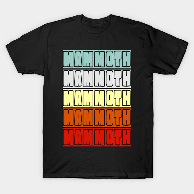 MAMMOTH Retro Vintage Design T-Shirt by Monstershirts